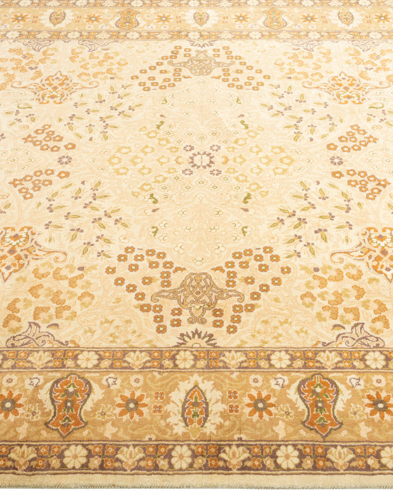 Pembe One-of-a-Kind Hand-Knotted Area Rug Ivory, 4'7"x7'6"