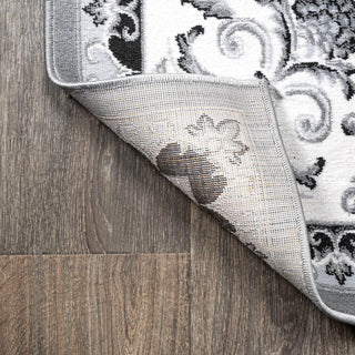 Acanthus French Border, Gray/Cream, 2x10
