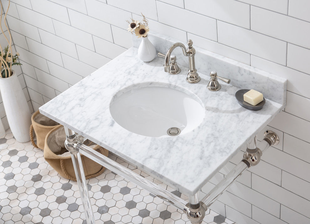 Empire 30" Wash Stand, P-Trap, Counter Top With Basin, and Faucet