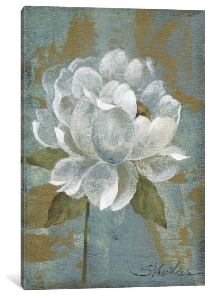 "Peony Tile I Gallery" by Silvia Vassileva, 18x12x1.5"