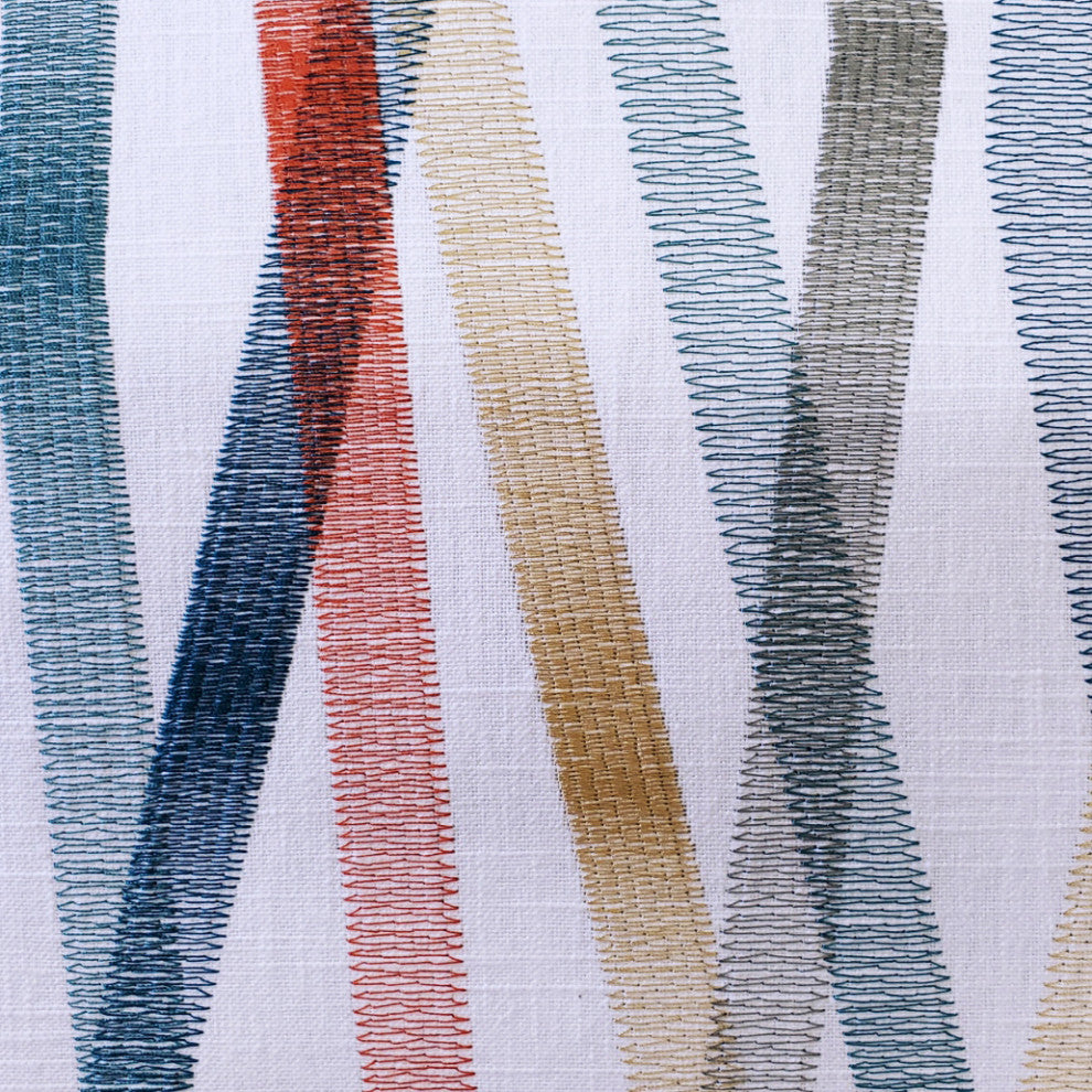 Wandering Lines Ocean Coast Throw Pillow 14x24, with Polyfill Insert
