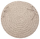 Rhody Rug Wool Solid Chair Pad, Light Gray, 15"