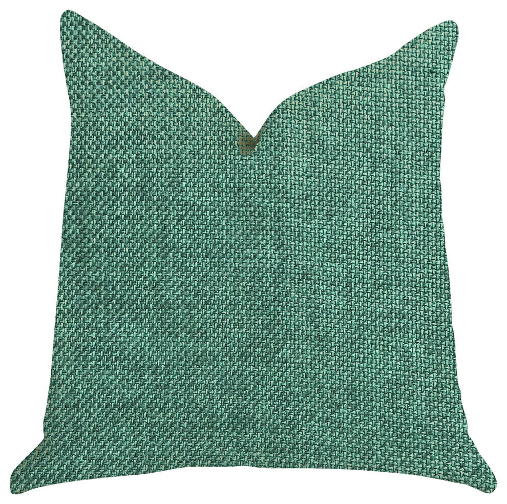 Grass Seed Luxury Throw Pillow in Green, 20"x26" Standard