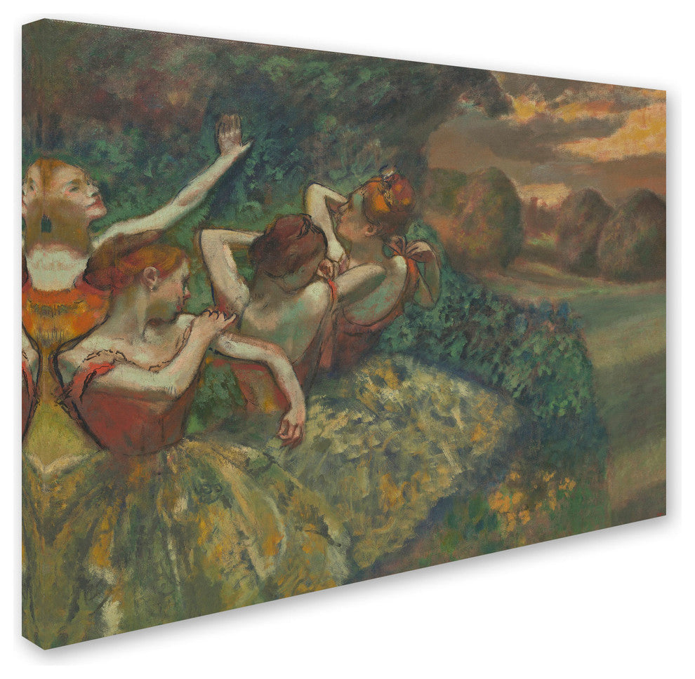 'Four Dancers, 1899' Canvas Art by Edgar Degas