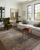 Jean Stoffer x Loloi Bradbury Ink / Multi 7'-9" x 7'-9" Round Area Rug