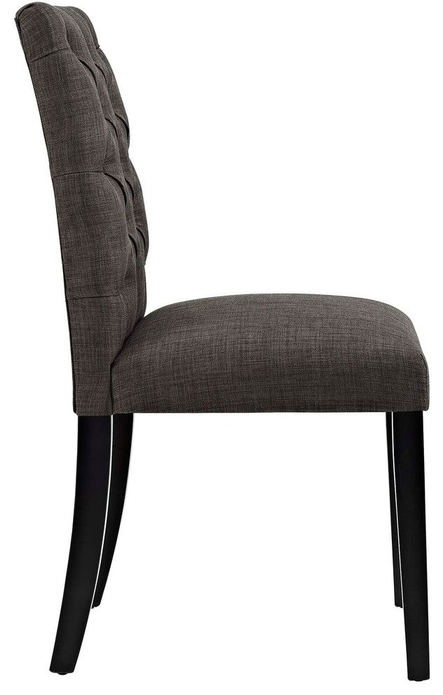 Duchess Dining Chair Fabric Set of 2, Brown