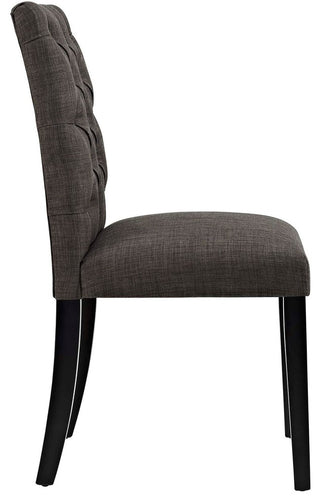 Duchess Dining Chair Fabric Set of 2, Brown