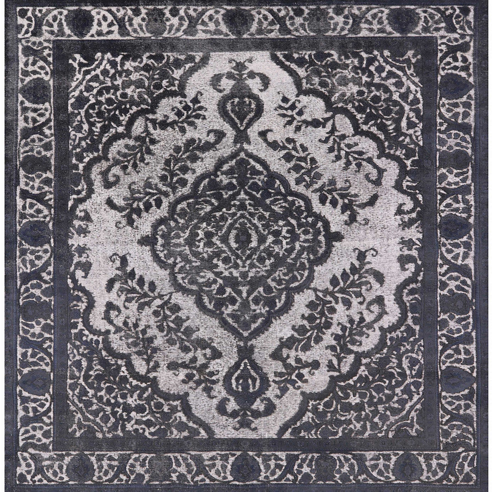 Ahgly Company Indoor Square Mid-Century Modern Area Rugs, 4' Square