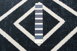 Aqua Kenza Area Rug, Blue, 6'x9'