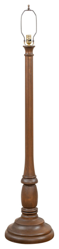 Irvins Country Tinware Brinton House Floor Lamp Base in Rustic Brown