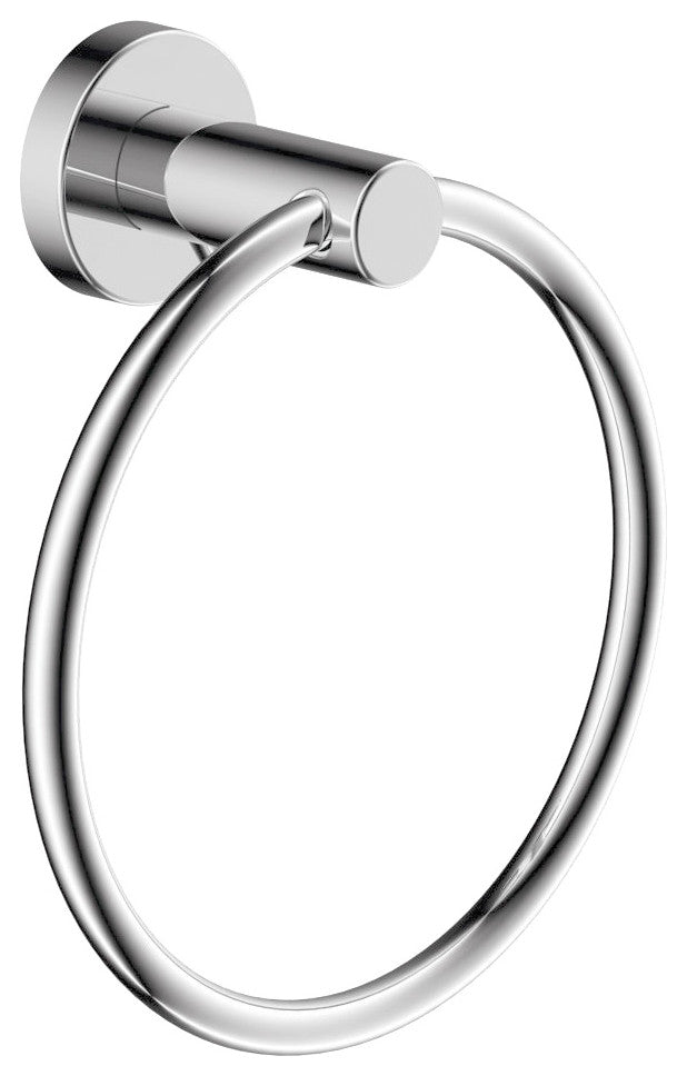 Dia Hand Towel Ring with Mounting Hardware, Chrome