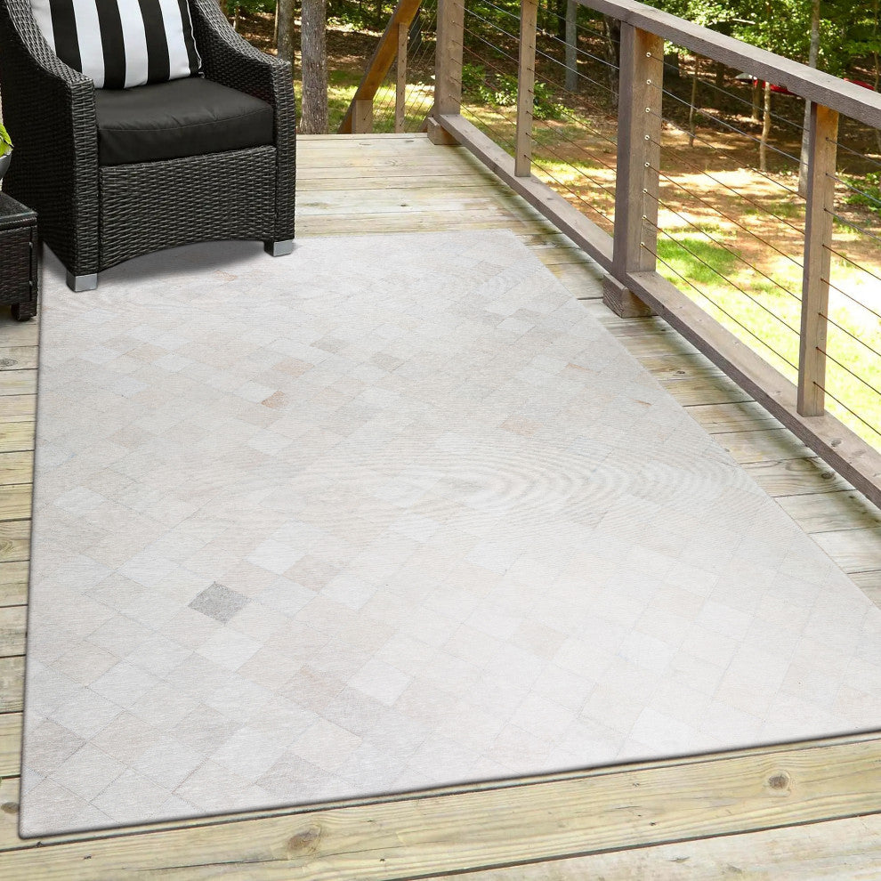 Indoor/Outdoor Stetson SS2 Linen Machine Washable 5' x 7'6" Rug