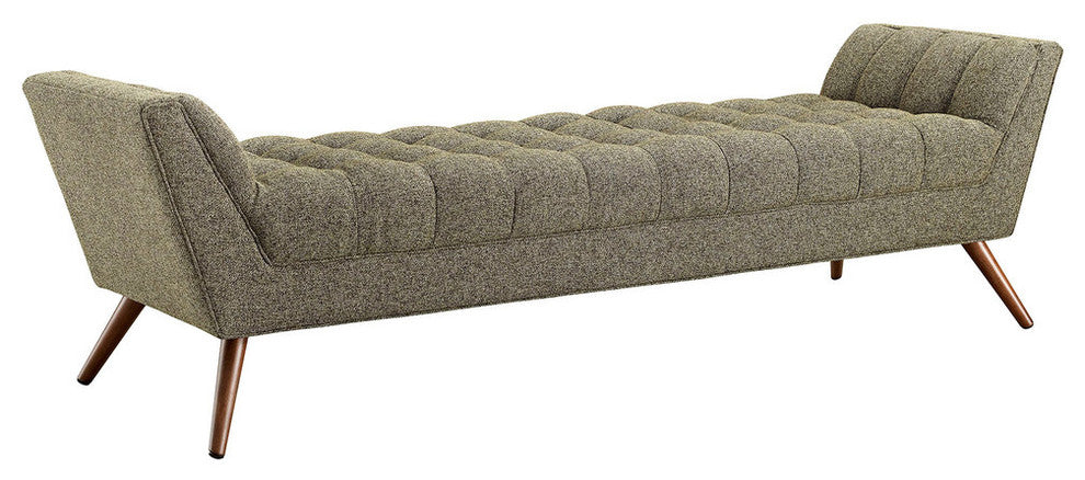 Response Upholstered Fabric Bench, Oatmeal