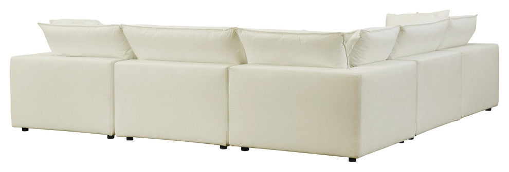 Cali Modular 5-piece L-Sectional, Natural