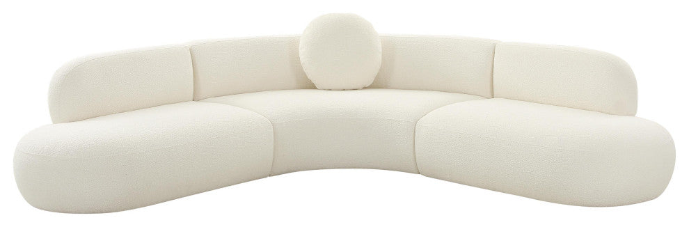 Broohah Cream Boucle Sectional