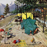 "Making Camp" Painting Print on Canvas by Thornton Utz