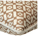 Brown Diamond Print Ecru Piped Cushion | Andrew Martin Audley