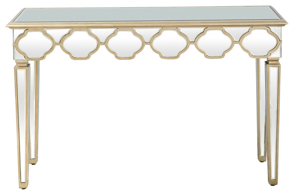 Scalloped Edge Console Table