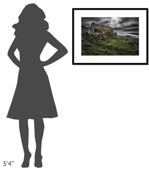 "Turf And Stones" Framed Digital Print by Bragi Ingibergsson, 32x24"