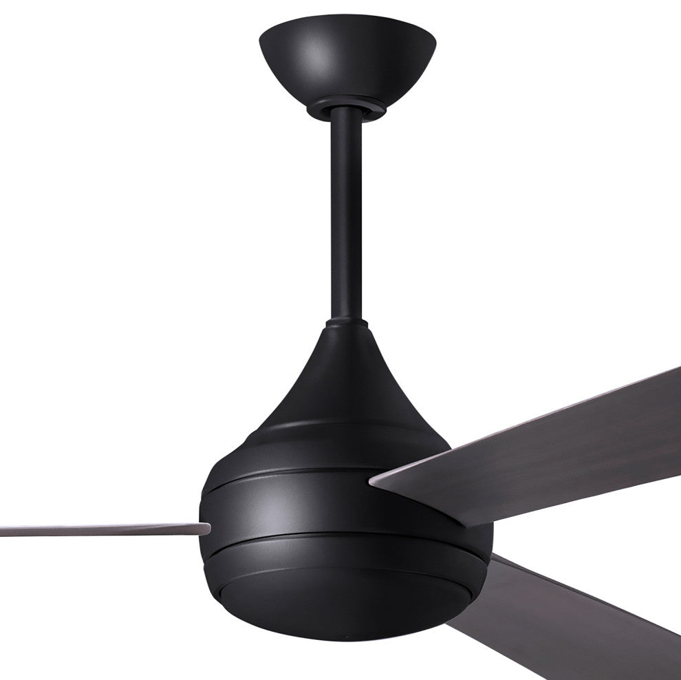 Donaire Paddle Fan Integrated LED, Matte Black, Brushed Bronze Blades