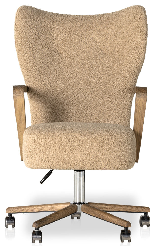 Melrose Desk Chair-Sheepskin Camel