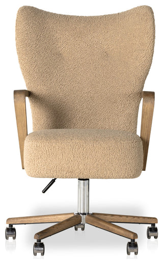 Melrose Desk Chair-Sheepskin Camel