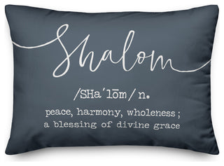 Shalom Definition 14"x20" Throw Pillow Cover