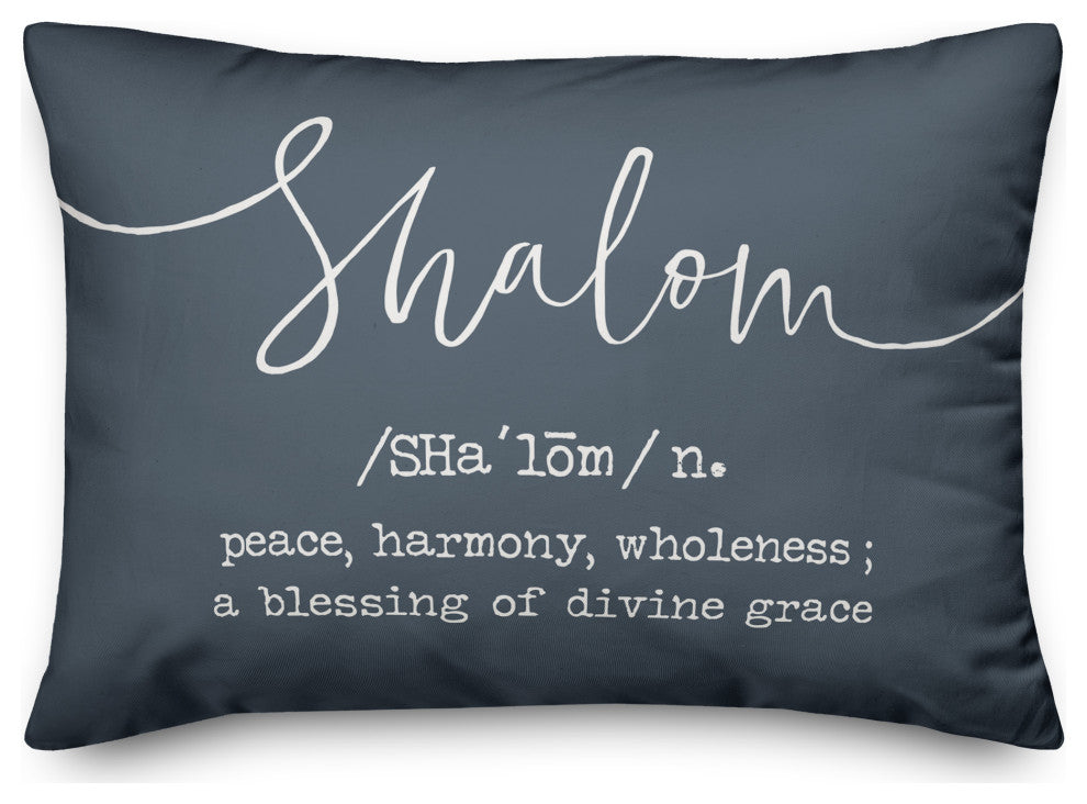 Shalom Definition 14"x20" Throw Pillow Cover