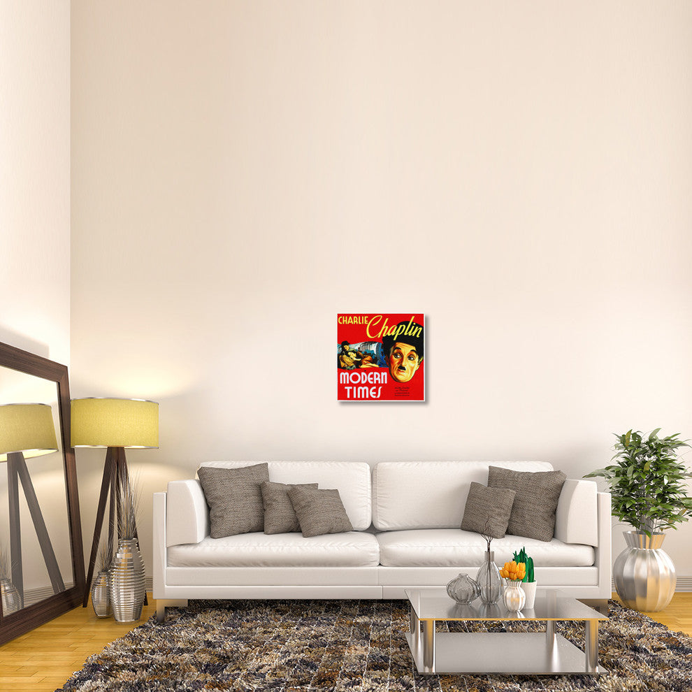 "Modern Times, 1936" Stretched Canvas Giclee by Hollywood Photo Archive, 22"x22"