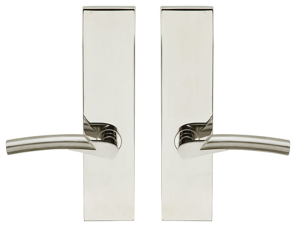 Phoenix Lever, Tubular Full Dummy Pair, RH, Polished/Satin Stainless Steel