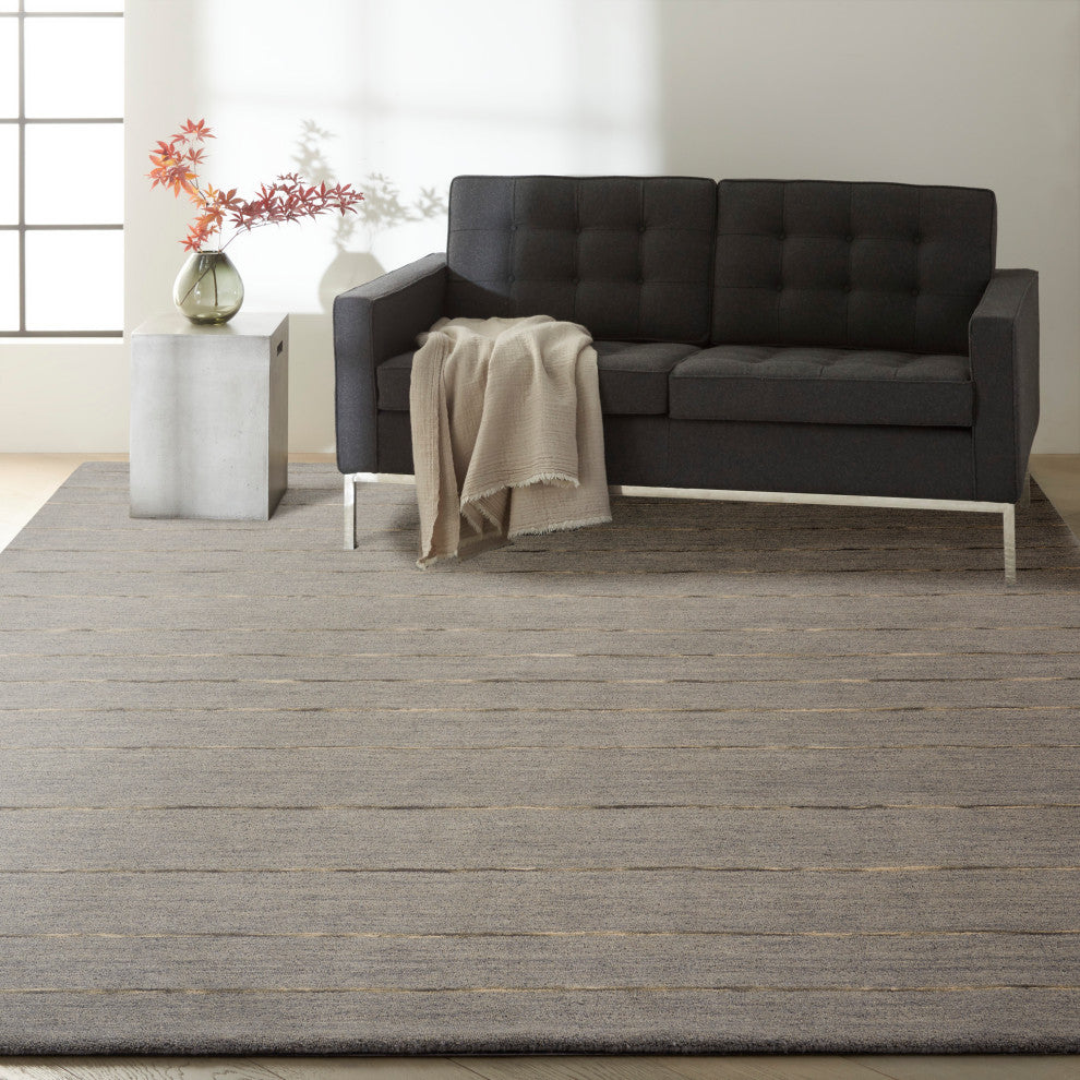 Nourison Home 8'x10' Calvin Klein Ck400 Halo Charcoal Area Rug