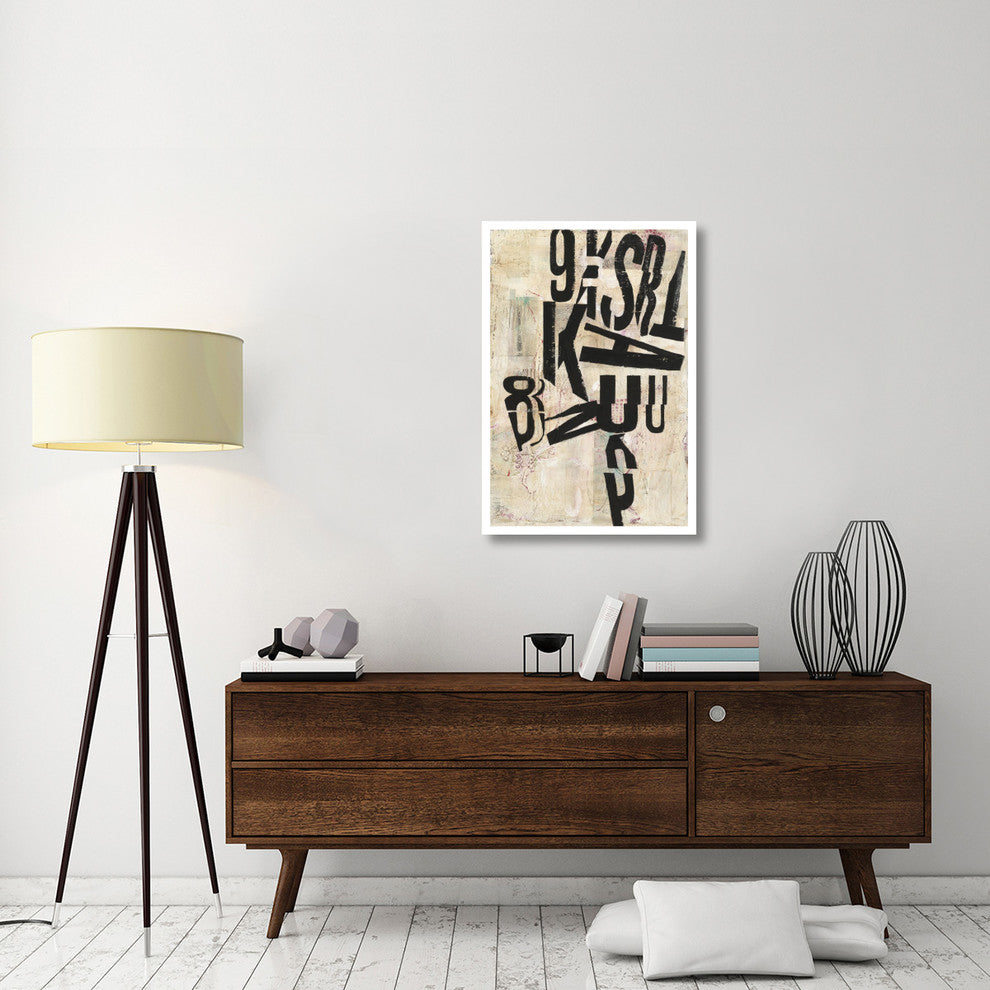 "Type Abstraction I" Digital Paper Print by Mary Urban, 26"x38"