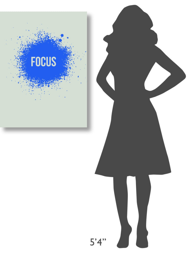 "Focus Splatter Poster 1" Fine Art Print