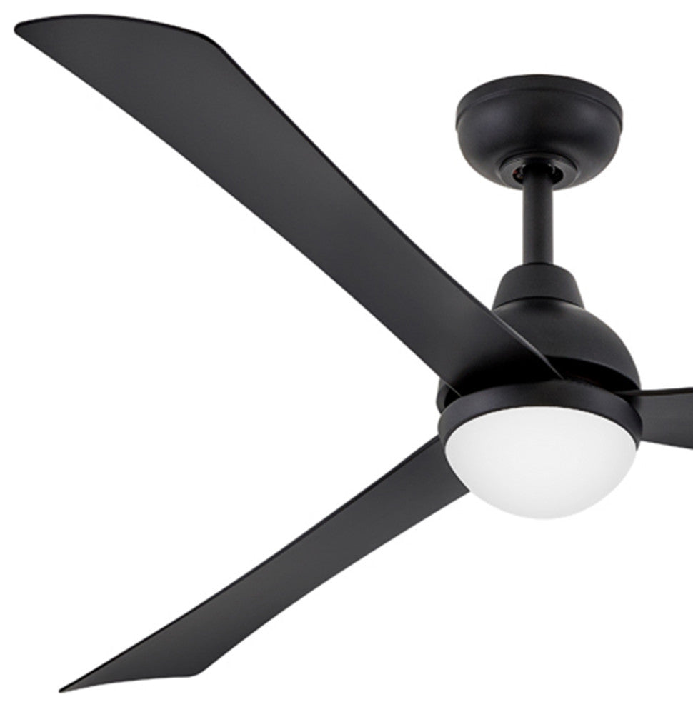 Hinkley Una LED Ceiling Fan, Matte Black, 56"
