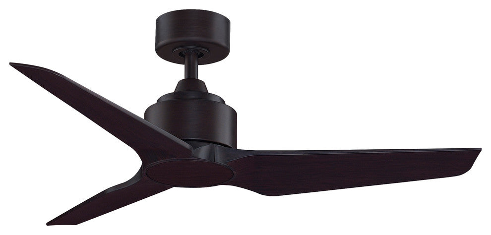 Fanimation TriAire Custom Ceiling Fan, Dark Bronze/Dark Walnut Blades, 44"