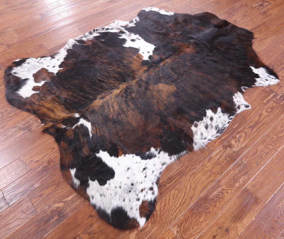 Organic Natural Hair-On Cowhide Area Rug 7' 3" X 5' 8" C1602