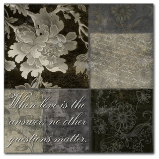 Color Bakery 'When Love Is the Answer' Canvas Art, 35"x35"