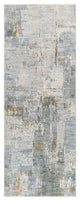 Surya Dresden DRE-2305 Machine Woven Area Rug, Dusty Sage, 2'7" x 7'3"