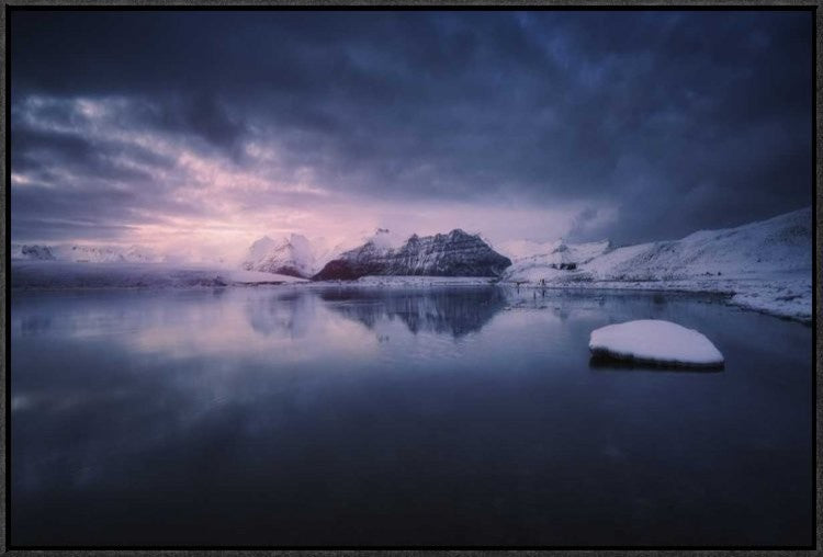 "Quiet Frost Light Ii" Framed Canvas Giclee by Juan Pablo De, 31x21"