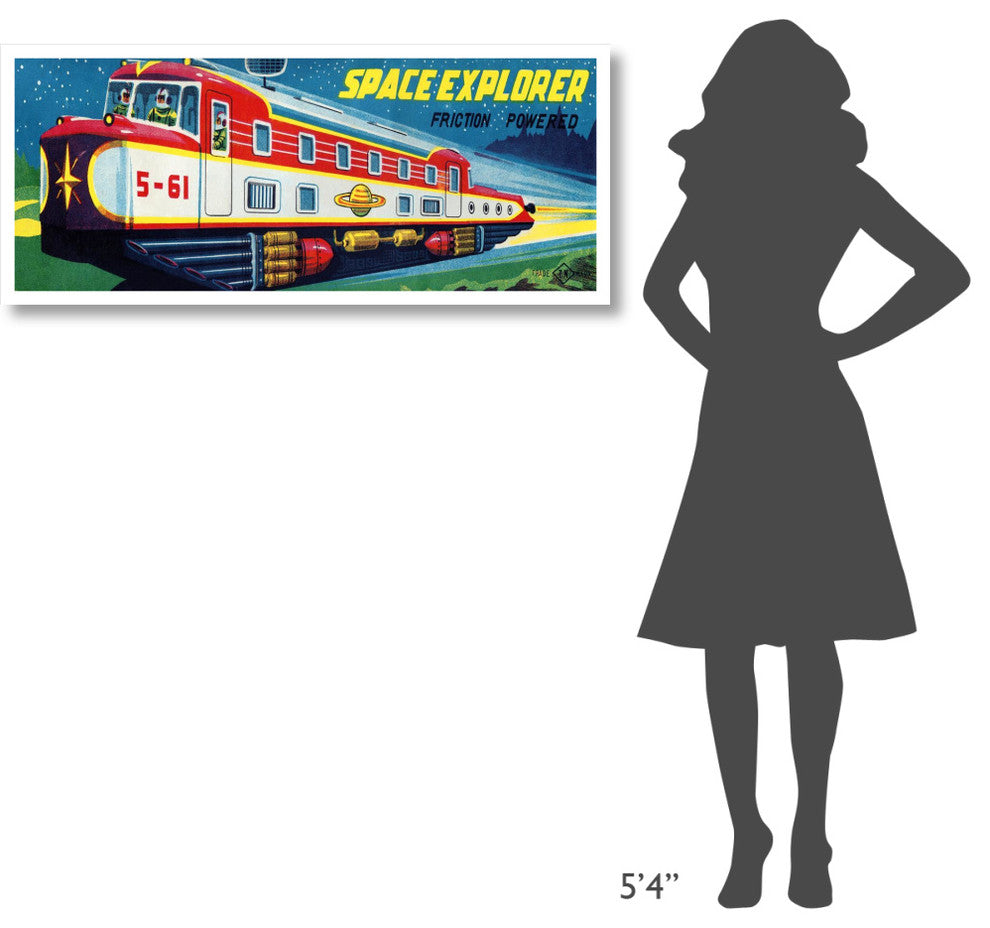 "Space Explorer 5-61" Digital Paper Print by Retrotrans, 46"x20"