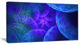Biblical Sky with Blue Clouds, Abstract Wall Art Canvas, 40x20