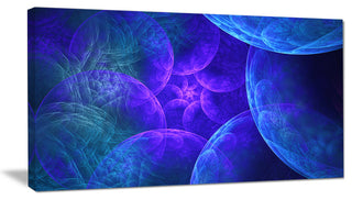 Biblical Sky with Blue Clouds, Abstract Wall Art Canvas, 40x20