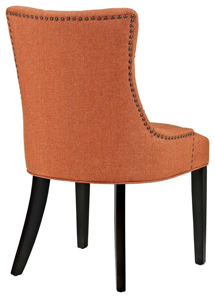 Regant Upholstered Fabric Dining Chair, Orange