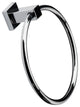 Lacava Kubista Collection Towel Ring, Polished Chrome
