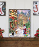 Christmas Lane Wooden Wall Art, Large 24x18
