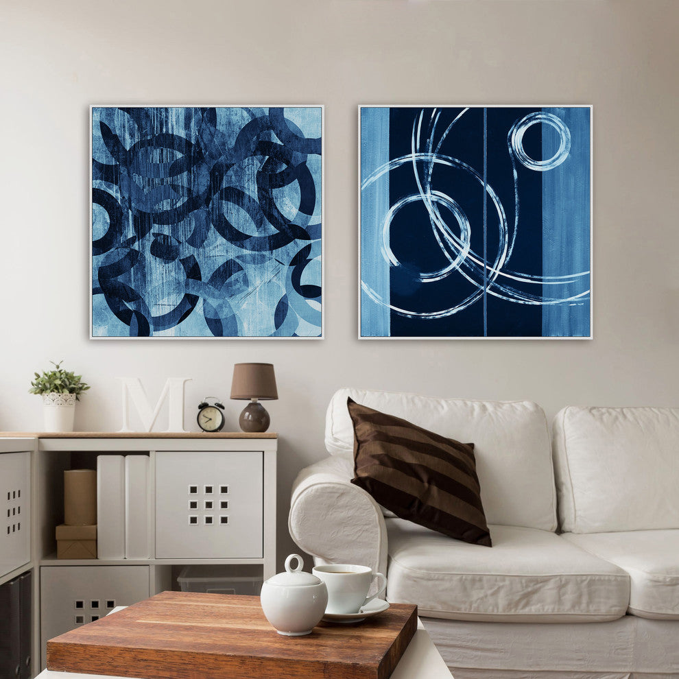 Linked Rings Diptych, 64x32