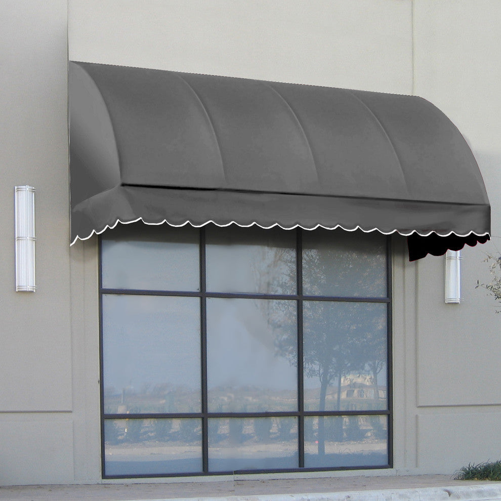 Awntech 3' Savannah Acrylic Fabric Fixed Awning, Gray