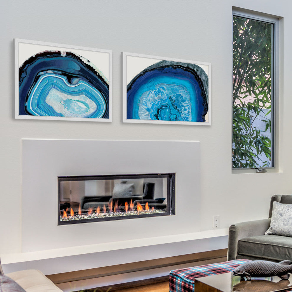 Blue Pools Diptych, 90x30