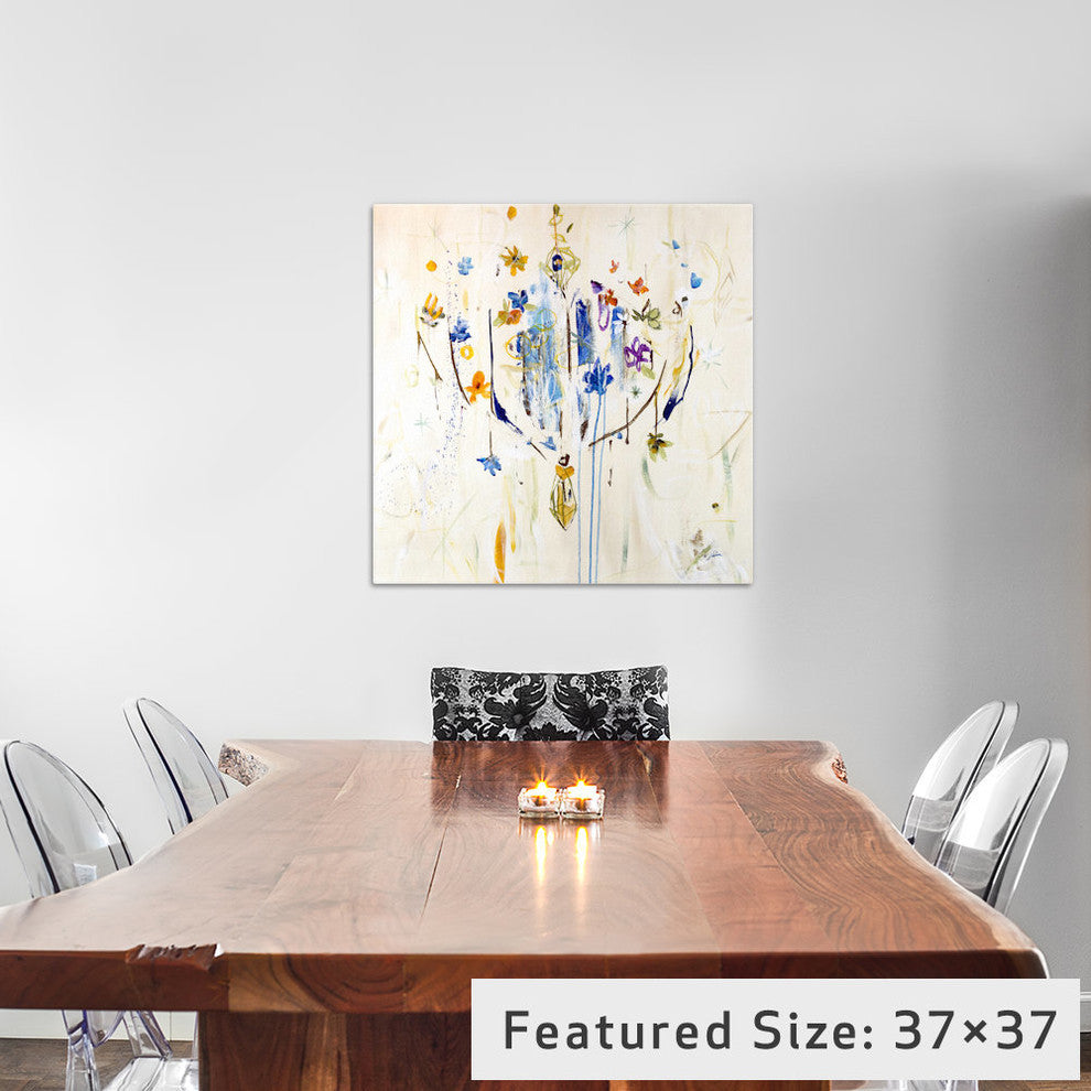 "Natural Chandelier II" by Julian Spencer, 26x26x1.5
