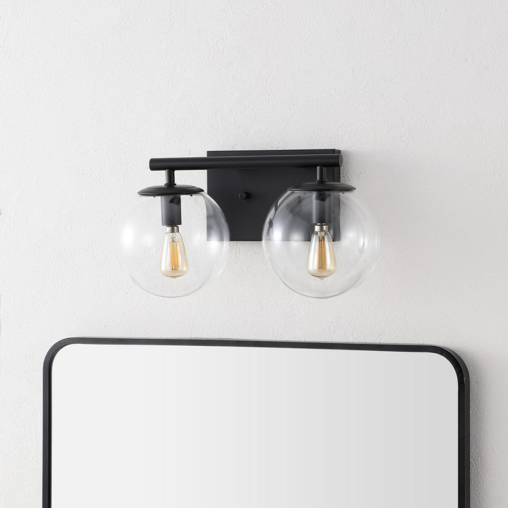 Safavieh Severa 2Lt 14" Wall Sconce, Black